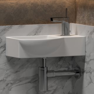 Подвесная раковина Ceramica Nova Element CN6039L 40см отверстие под смеситель справа белый