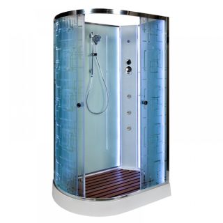 Душевая кабина Deto ЕМ1511 R N LED с гм. 110х80х208 см