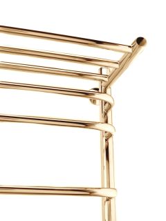 Полотенцесушитель водяной Indigo Brace LBCW100-50GDPK3 с полкой 100x50 см золото