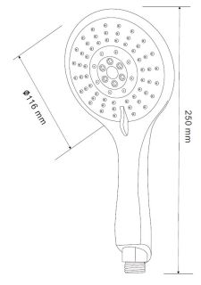 Лейка для душа ESKO VSP855 хром