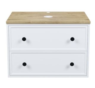 Тумба подвесная IDDIS Torr TOR70WVi95K со столешницей 70см дуб верона/белый матовый