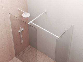 Душевая перегородка Ravak Walk-In Wall 140 GW9WM0E00Z1 профиль белый стекло Transparent