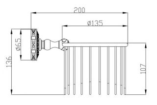 Держатель корзина Zorg Antic AZR 27 SL серебро