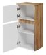 Подвесной шкаф Misty Ива 40см универсальный белый/дуб Вотан