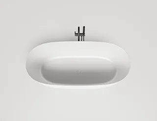 Ванна из искусственного камня Salini Sofia Light S-Sense 103611G 165x75см без перелива белый глянцевый
