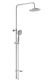Душевая стойка Swedbe Calypso 5058 без смесителя хром/светло-серый