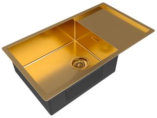 Мойка кухонная Paulmark Gerberg PM217844-BG брашированное золото