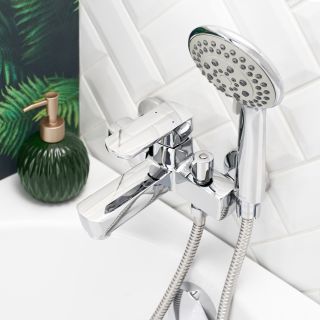 Смеситель для ванны с душем BOOU B8215-3EH хром