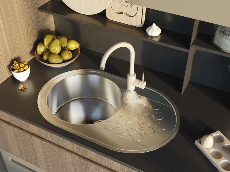 Смеситель для кухни Omoikiri Shinagawa-BN-BL хром/чёрный