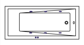 Гидромассажная ванна Whitecross Wave Slim 0111.170070.100.SOFT.CR 170x70см Soft хром