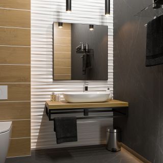 Зеркало Brevita Mars MARS-02080-ЧмП 80см чёрный