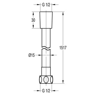 Душевой шланг Swedbe Terracotta Art 2530 150см тёмная бронза