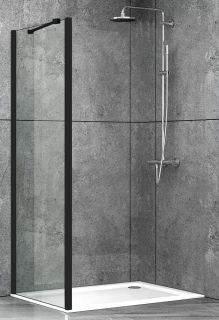 Душевая перегородка ABBER Schwarzer Diamant 100см чёрный AG100BS
