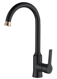 Смеситель для кухни Haiba HB70652-7 чёрный матовый