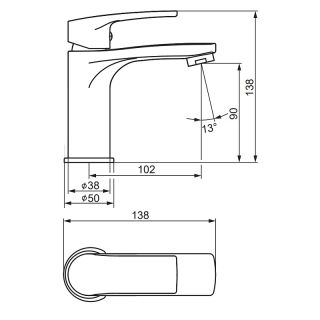 Смеситель для раковины Damixa Eclipse 2.0 480210000 хром