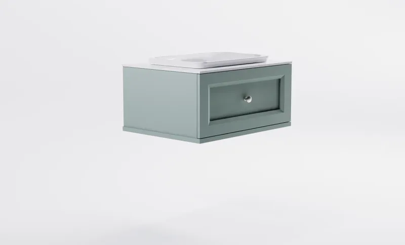 Тумба с раковиной Astra-Form Классик 4631177713989 70 см зелёный матовый