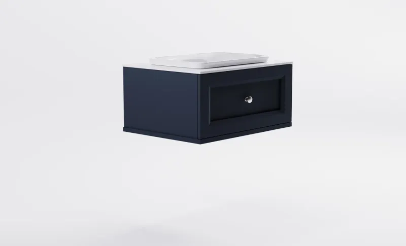 Тумба с раковиной Astra-Form Классик 4631177714085 80 см серый матовый