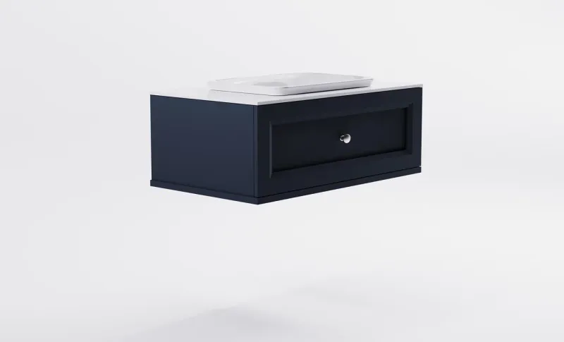 Тумба с раковиной Astra-Form Классик 4631177714146 90 см серый матовый