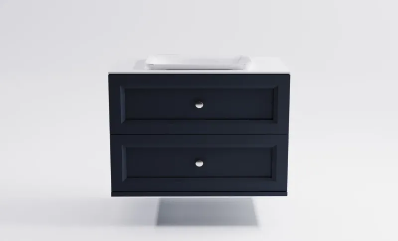 Тумба с раковиной Astra-Form Классик 4631177714382 90 см серый матовый