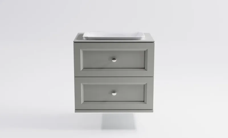 Тумба с раковиной Astra-Form Классик 4631177715686 70 см серый матовый