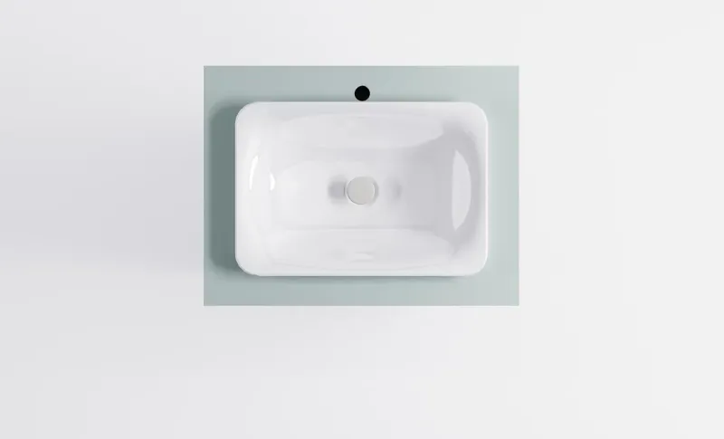 Тумба с раковиной Astra-Form Классик 4631177715723 80 см зелёный матовый