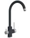 Смеситель для кухни Florentina Клио с подключением под фильтр антрацит