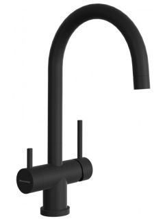 Смеситель для кухни Florentina Клио Ультра с подключением под фильтр нуар