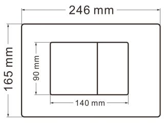 Кнопка смыва ABBER AC0120MMG золото матовое