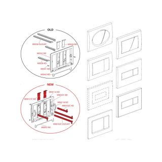Кнопка управления AlcaPlast черный матовый M278