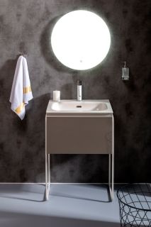 Тумба под раковину Armadi Art Vallessi 60см антрацит глянец 837-060-A glossy