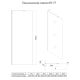 Душевая перегородка Veconi Korato KR-77B, 1200x2000, черный матовый, стекло прозрачное