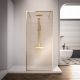 Душевая перегородка Veconi Korato KR-90GL, 1000x2000, брашированное золото, ламинированное золото
