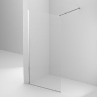 Душевая перегородка BelBagno KRAFT-L-1-80-C-Cr хром