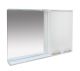 Зеркальный шкаф с подсветкой Misty Куба 120см правый белый
