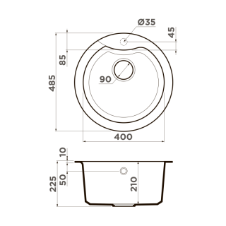 Мойка кухонная Omoikiri Yasugata 48R-GR leningrad grey