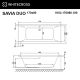 Гидромассажная ванна WHITECROSS Savia Duo 0103.170080.100.SMART.WH 170x80 Smart золото