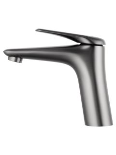 Смеситель для раковины Wonzon & Woghand Elbe WW-A41222-BGG тёмный графит