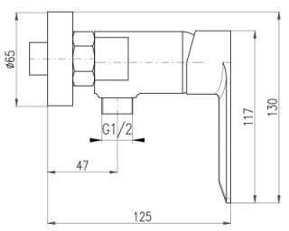 Смеситель для душа Rav Slezak Nil NL181.5 хром