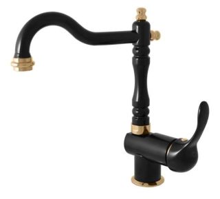 Смеситель для кухни Rav Slezak Labe L008.5/8 черный золото