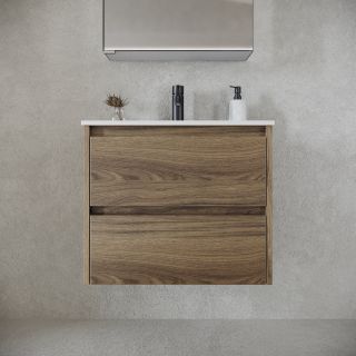 Подвесная тумба под раковину Sancos Libra LB60ECH 60см дуб чарльстон