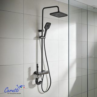 Душевая стойка Ceruttispa LEANDRO графит