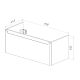 Тумба под раковину Lemark Buno mini LM05BM100T 100 см белый глянец