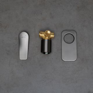 Встраиваемый смеситель для душа Lemark Bronx LM3723GM графит