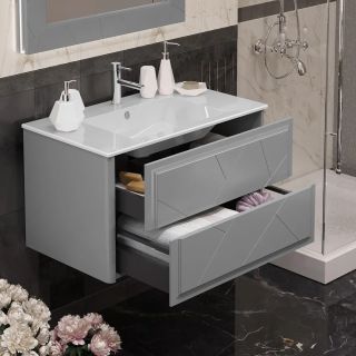 Тумба под раковину Opadiris Луиджи 00-00005940 серая матовая