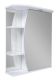 Зеркальный шкаф с подсветкой Misty Луна 55см правый белый