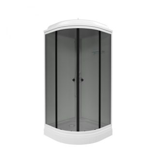 Душевая кабина Triton Грэй Щ0000066462 90x90 см профиль чёрный стекло тонированное