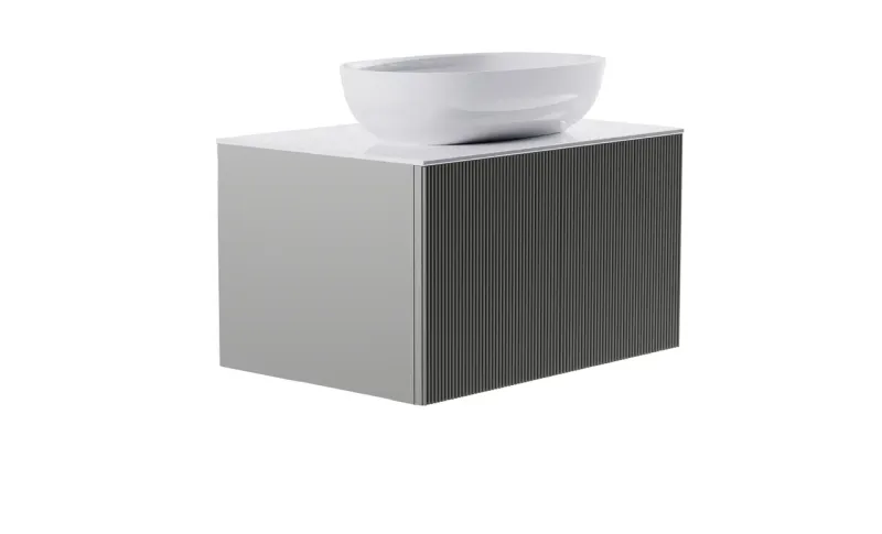 Тумба с раковиной Astra-Form М-40 4631177713545 80 см серый матовый