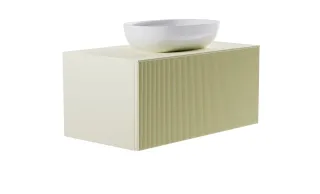 Тумба с раковиной Astra-Form М-40 4631177714856 90 см бежевый матовый