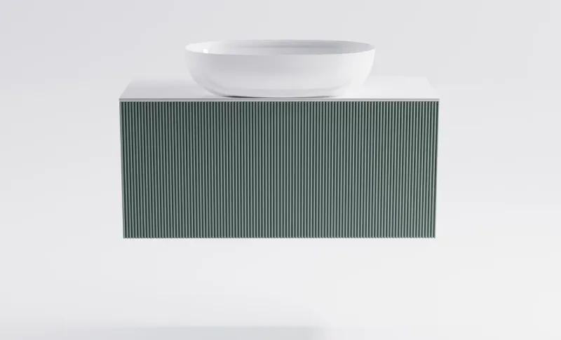 Тумба с раковиной Astra-Form М-40 Slim 4631177714641 100 см зелёный матовый