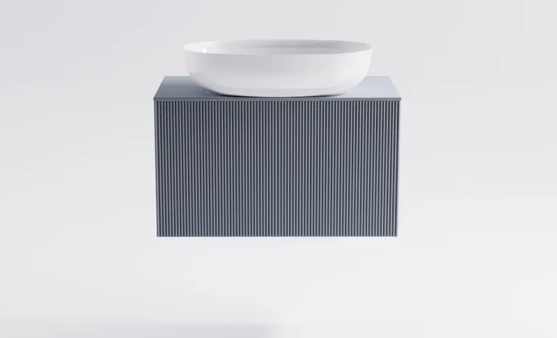 Тумба с раковиной Astra-Form М-40 Slim 4631177715914 70 см голубой матовый